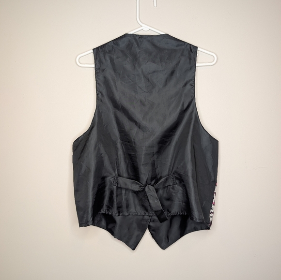 Vintage Disney Mickey Unlimited One Size Fits Most Button Down Mikey Pink Vest - Picture 4 of 10